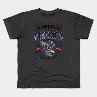 UNITED STATES OF AMERICA - EAGLE T-SHIRT Kids T-Shirt